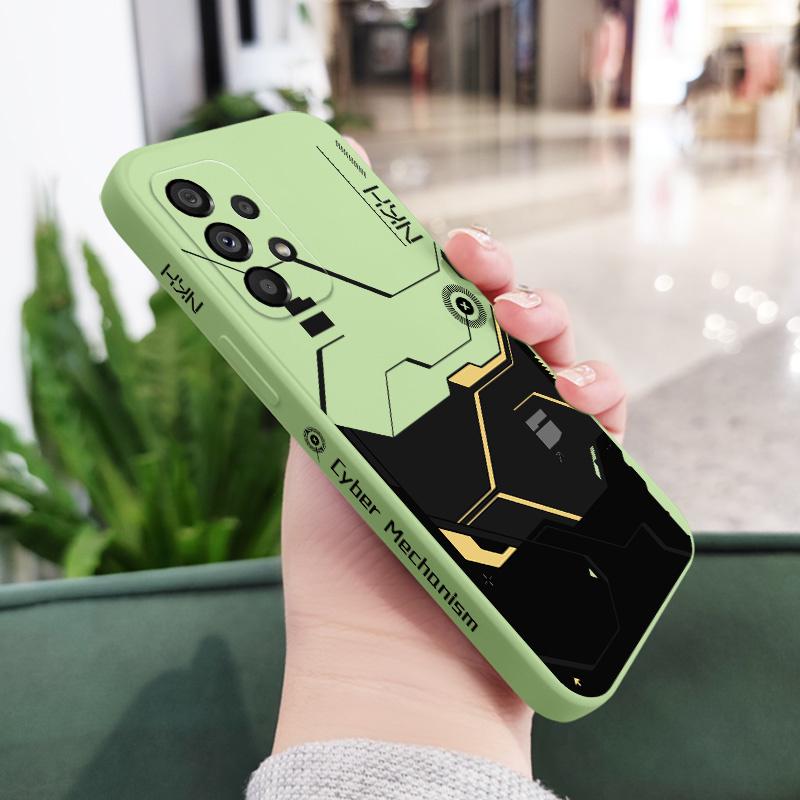 

Gold Machinery Phone Case For Samsung Galaxy A73 A53 A33 A23 A13 A03 A72 A52 A52S A32 A22 A12 A71 A51 A31 A21S Silicone Cover Samsung A21S світло-зелений колір