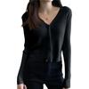 Women's Short Sweater Slim Fit Cardigan Jacket Knitted Cardigan Outerwear Top