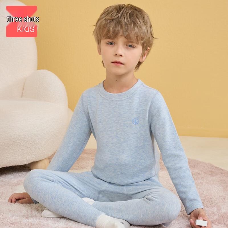 Momo Warm Fleece Kids  High-Neck Underwear Set 57