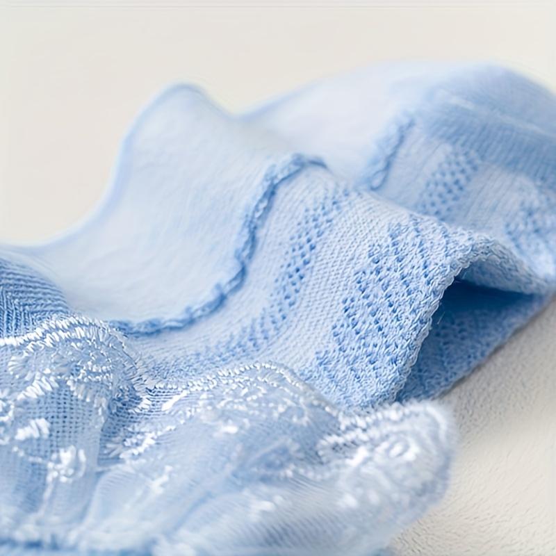 5 Paires de Chaussettes pour Filles Dentelle Volant Respirantes et Confortables Danse Princesse Chaussettes