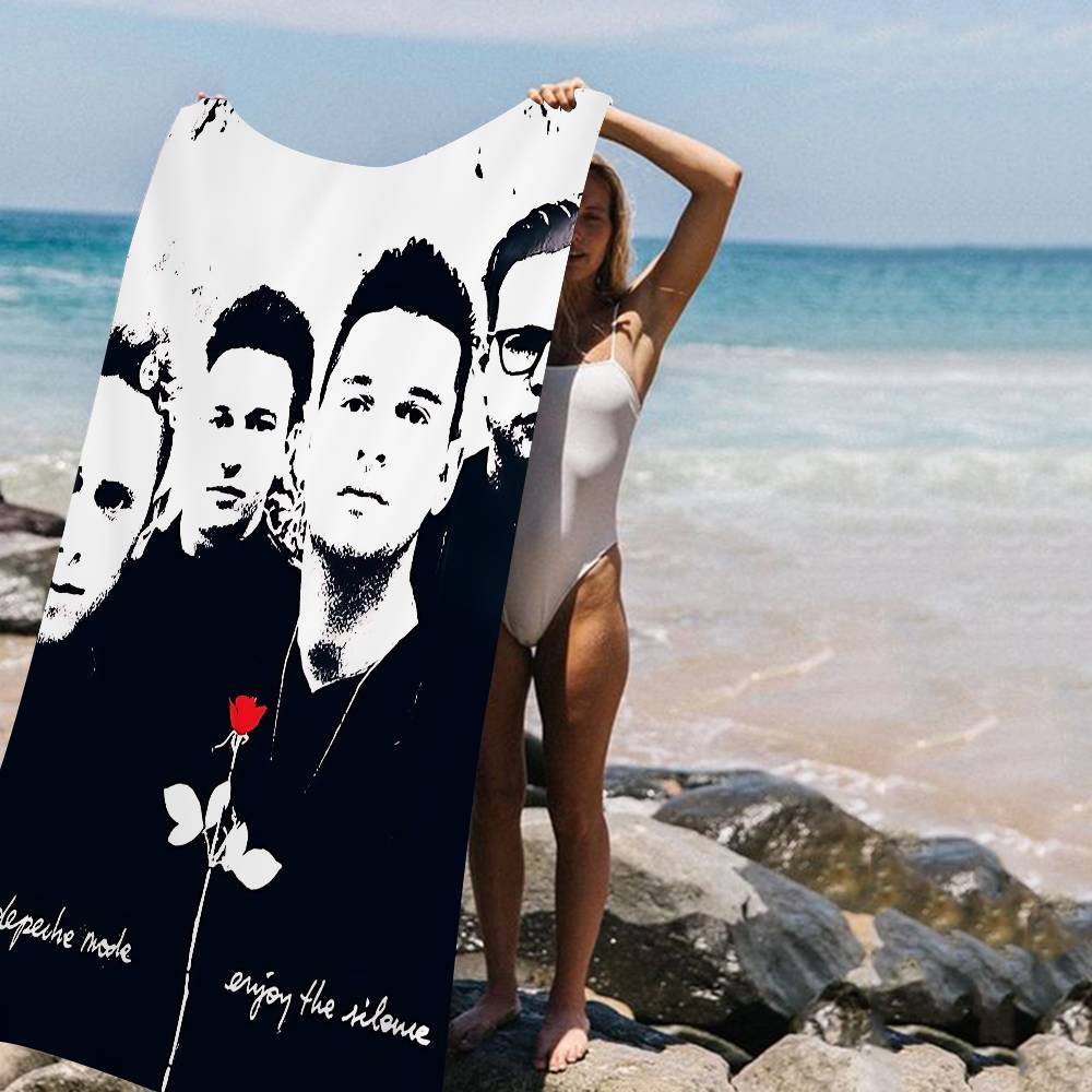 D-Depeche Mod Beach Towel Colorful Bath Towels For Girl Microfiber Quick Dry Custom Sand Free Beach Yoga Spa Gym Pool