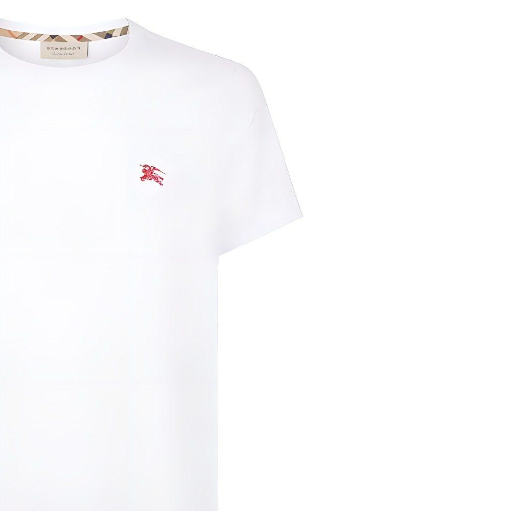 Burberry T Shirts Men's White Crew Neck Moderate 8003831