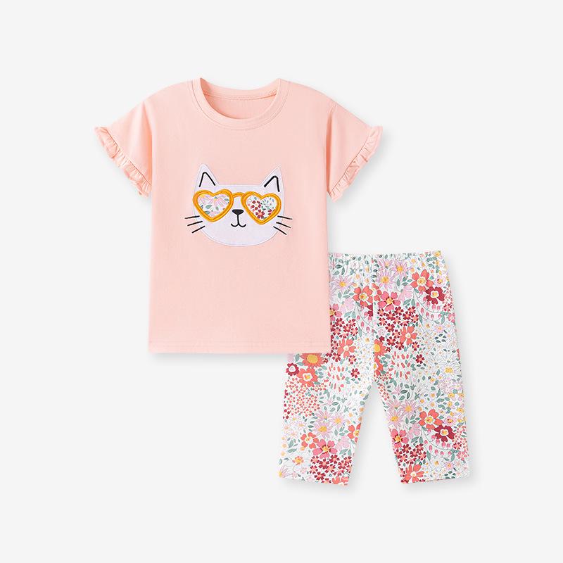 

Little Maven Summer Girls Cute Baby Sets - European & American Children’s Outfits 100cm