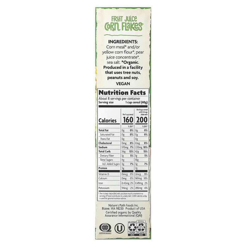 Organic Fruit Juice Corn Flakes Cereal, 10.6 oz (300 g)