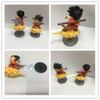 8cm Anime Dragon Ball Cute Childhood Flying Son Goku On Somersault Cloud Goku Creative Model Car Ornaments Doll Decoration Gift