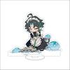 10CM Anime Genshin Impact Figure Stand Model Xiao  Cute Desk Decor Standing Sign Gifts