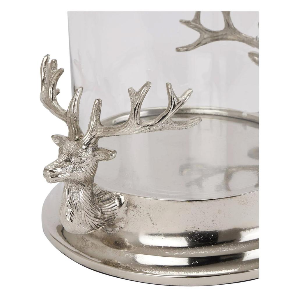 Hill Interiors Hurricane Stag Head Lantern