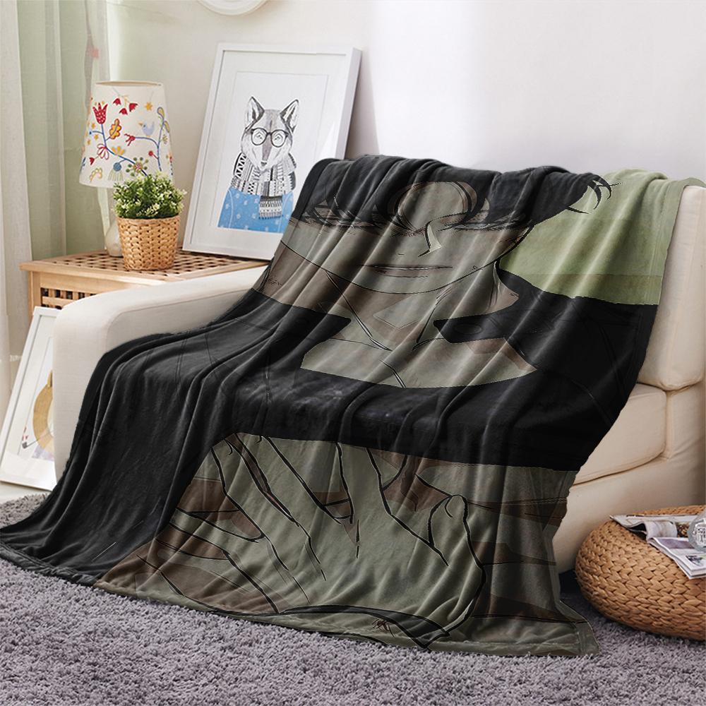 1PC Tears On a Withered Flower Print Flannel Blanket, High Quality All Seasons, Home Decor, Warmth and Comfort, Perfect for Christmas Gifts