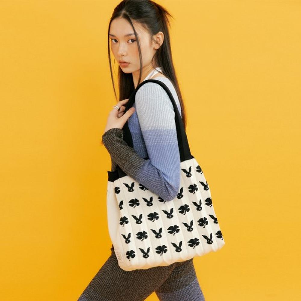 

Pleatsmama Two Way Shopper Bag Rabbit Dot Single option