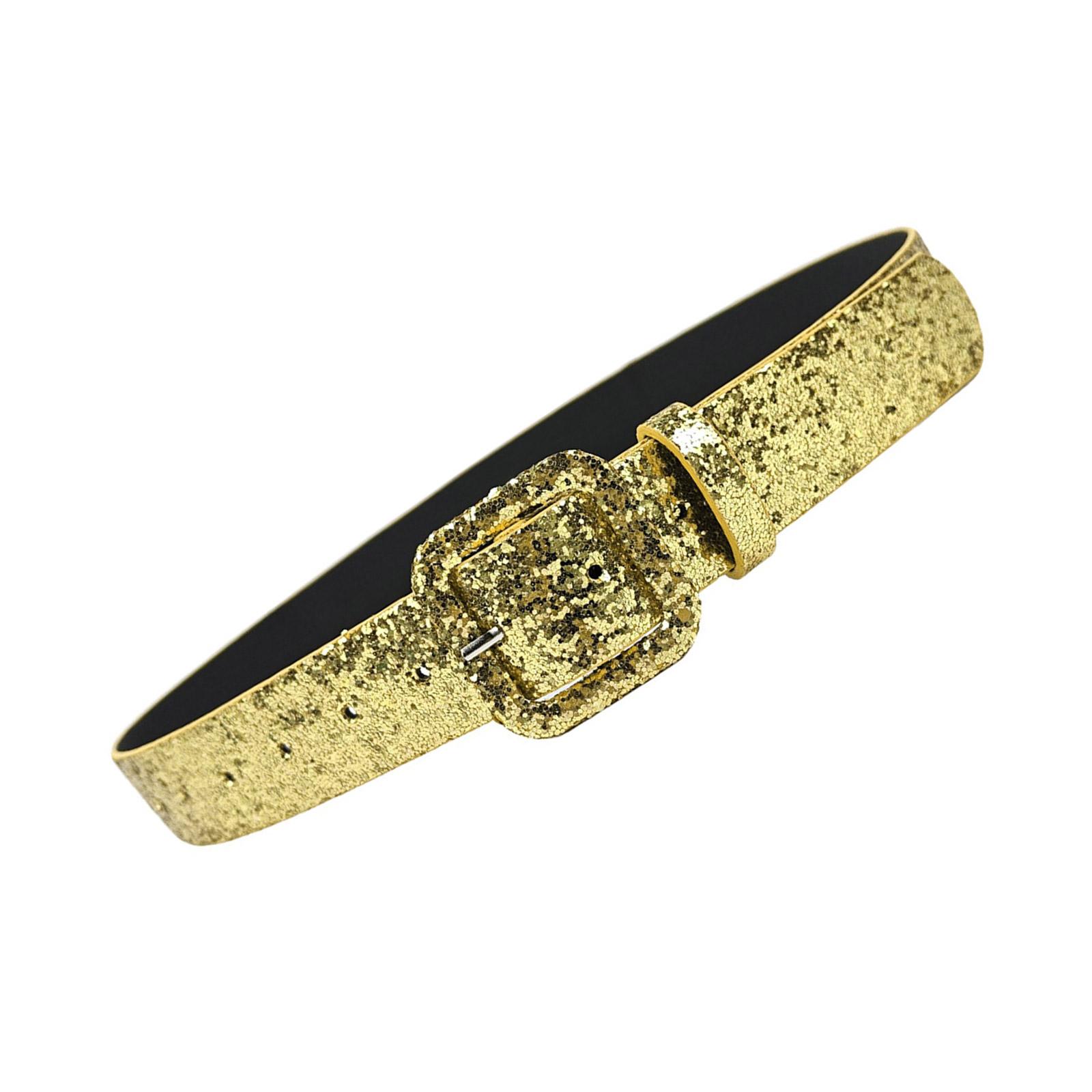 

Женский ремень с пайетками, европейско-американский стиль, пояс для пальто, украшение, джинсовый пояс с металлической пряжкой золотой