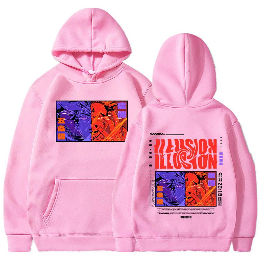 Anime Jujutsu Kaisen Hoodies RyoUnisex Sukuna Gojo Satoru Hoodies Unisex Casual Vintage Oversized Long Sleeves Hooded Sweatshirts Unisex Streetwear
