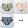 Women's Antibacterial Mid-Waist Seamless Tummy Control Briefs (3-Pack)