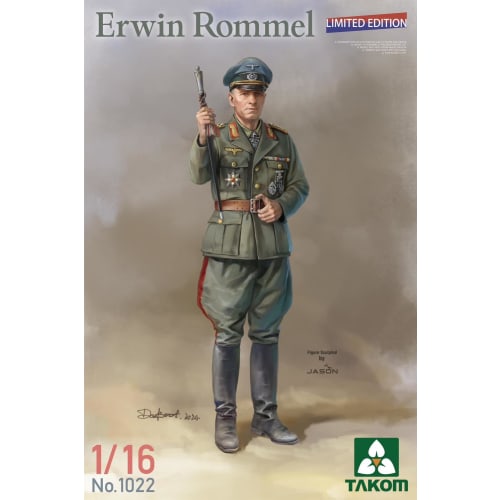 TAKOM 1/16 Scale Erwin Rommel Plastic Model TKO1022