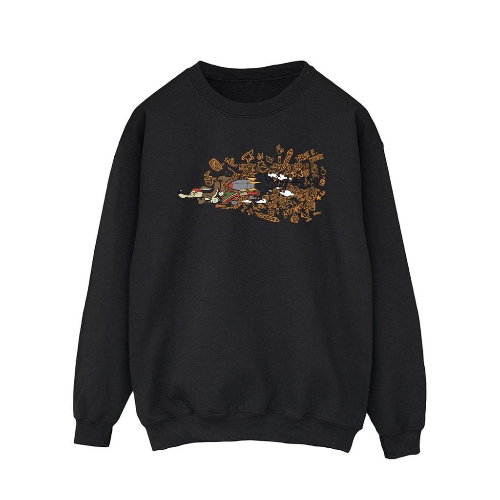 Looney Tunes Mens ACME Doodles Wile E Coyote Sweatshirt