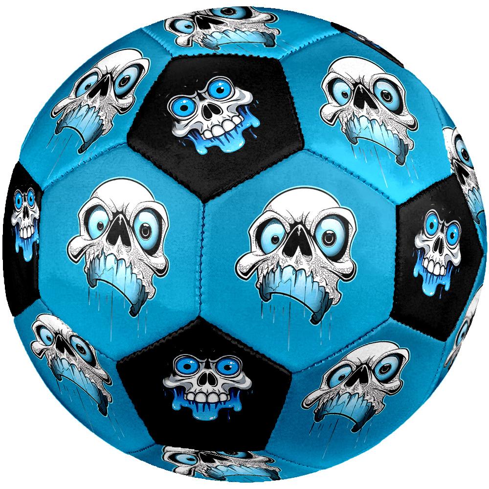 1PC Skull Big Eyes Artwork Soccer Ball Size 5 Football Machine Sewn Indoor/Outdoor Universal Football A61