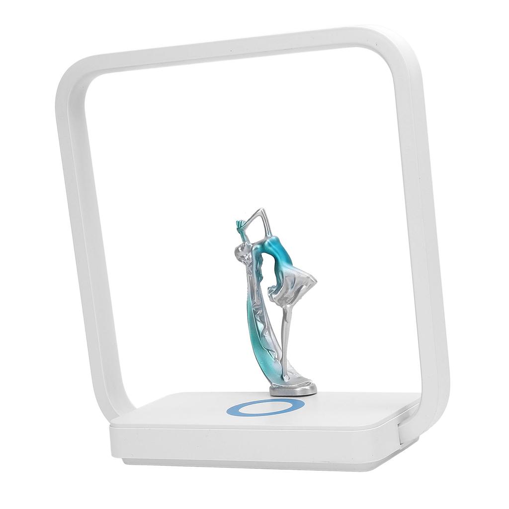 LED Desk Lamp with Wireless Charging Function Dance Girl Touch Dimmable 3 Color Bedside Light for