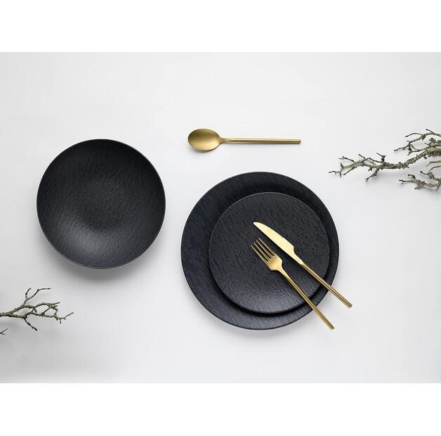 CreaTable Service Made of Slate, Black, 12 Pcs (20540)