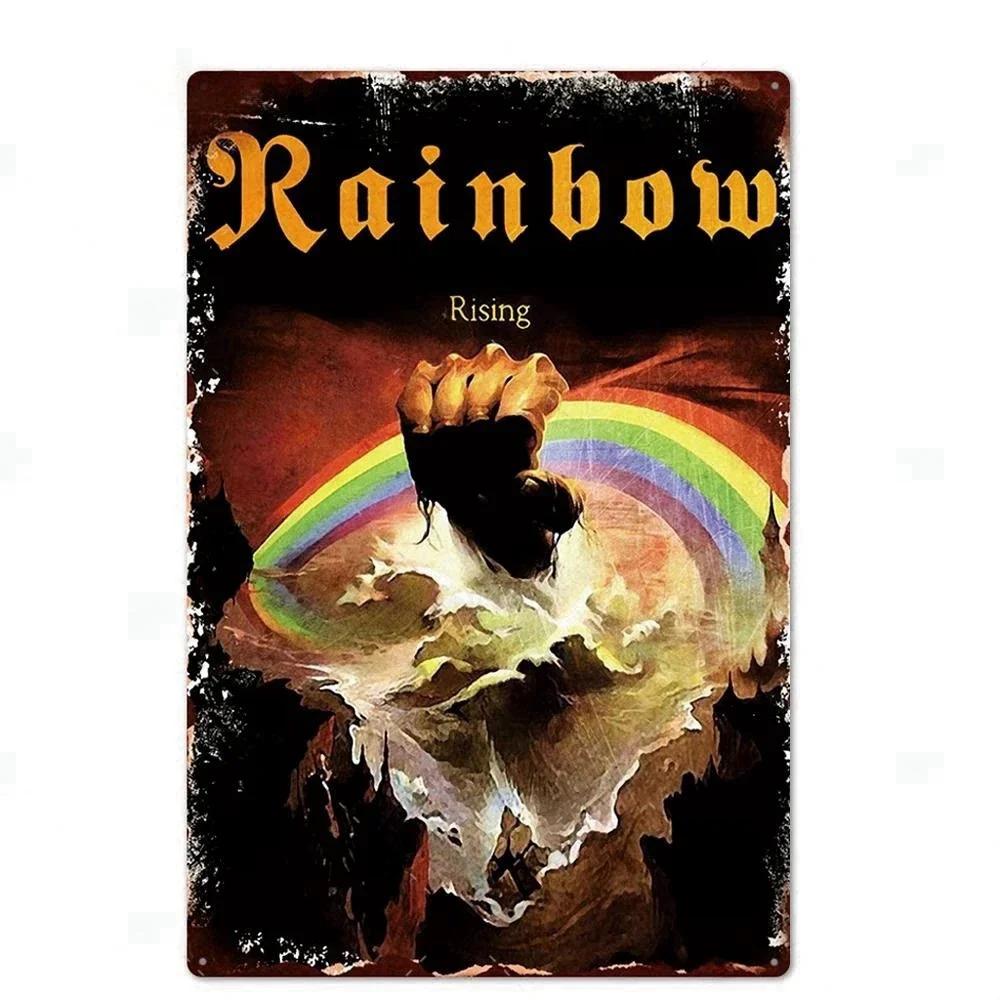 Vintage Rockband Metallschild Poster Aluminiumplakette Wandplatte Für Man Cave Werkstatt Bar Pub Garage Club Retro Heimwanddeko