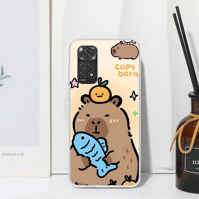 Funny Capybara Cartoon Animal Phone Case For Xiaomi Redmi Note 15 13 14S 14 Pro Plus 12S 11S 10S 12 11E 10 11T Art Fundas Back C
