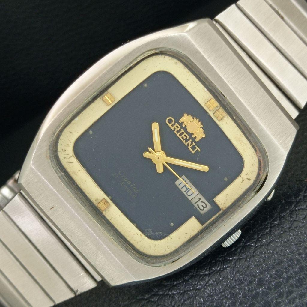 

ОРИГИНАЛЬНЫЕ ВИНТАЖНЫЕ МУЖСКИЕ ЧАСЫ ORIENT CRYSTAL AUTOMATIC 46941 ЯПОНИЯ a704991-1