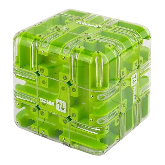 1/2Pcs Educational 3D Puzzle Maze Cube Toddlers Brain Teaser Rolling Ball Maze Cube Kids Logical Thinking Development Handheld Bead Maze Toy