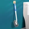 Wall-Mounted Long Handle Toilet Brush with Soft Bristles and No Dead Angles for Bathroom Cleaning