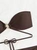 Three-Piece Backless Lace-Up Bandeau Bikini for Women - 2025 Collection
