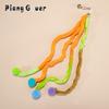 5pcs Plush Cloth Strip Cat Toy Teaser Stick for Changing Heads Pet Toys Wand Accessories