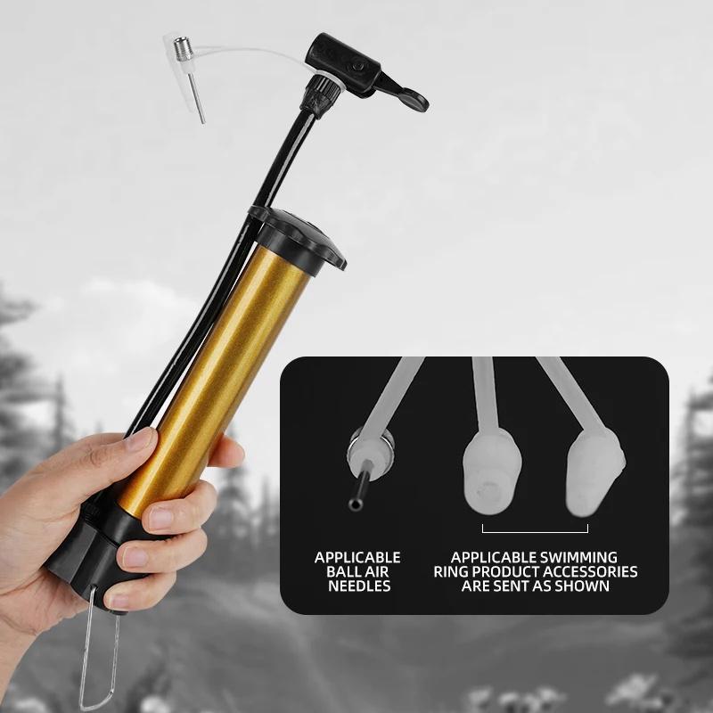 Xunting MTB Fahrradpumpe 80 PSI Fahrrad Manuelle Luftpumpe Ballon Reifenfüller Schrader Ventil Standpumpe Fahrradzubehör