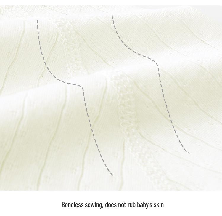 Ultra-Thin Pure Cotton Baby Summer Pajamas - Monk Suit Top for Newborns