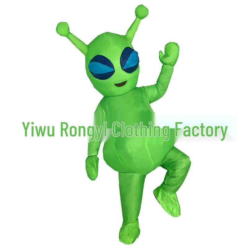 Halloween Inflatable Alien Costume - Funny Party Prop with Big Head Adult 150-190cm