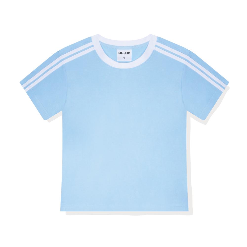 ULIFEZIP Ready Women Semi-Crop Track Short Sleeve Tee 6 Colors [Ulze_5001]