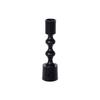 Candlestick - ALU - Double Knot - 45x160mm - Black - Decorative Objects