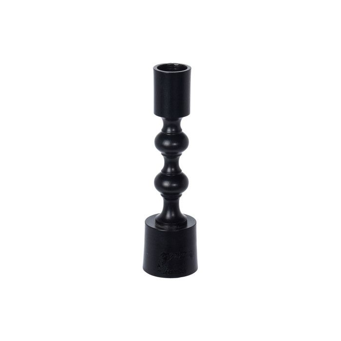Candlestick - ALU - Double Knot - 45x160mm - Black - Decorative Objects