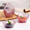 Japanese Style Sauce Bowl 5Pcs Sakura Dipping Dish PP Condiment Plate for Sushi Hot Pot BBQ Nesting Bowls BPA-Free Stackable And Cold Holder