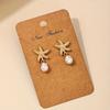 2024 Starfish Pearl Earrings: European & American Niche Jewelry
