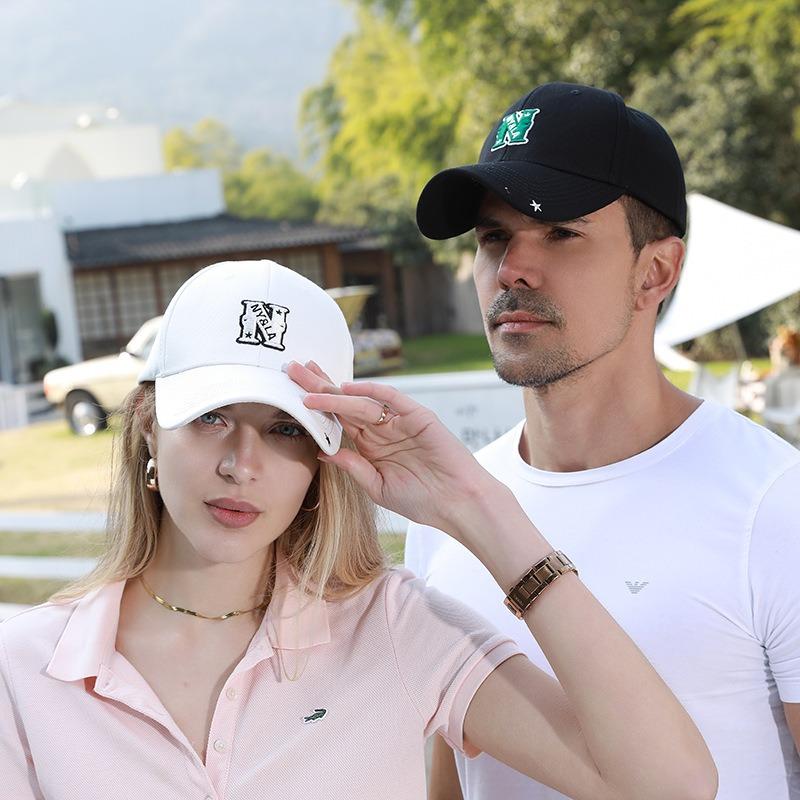New Baseball Cap Sun Cap Letter N Brim Pentagram Cap Sunscreen Versatile Fashion Sports