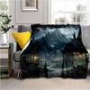 Coperta con Stampa 3D di Lupo Gioco W-Witcher Coperte da Divano per Letti Morbida Calda Coperta Plaid Lupi che Corrono Coperta da Lancio Coperta in Flanella