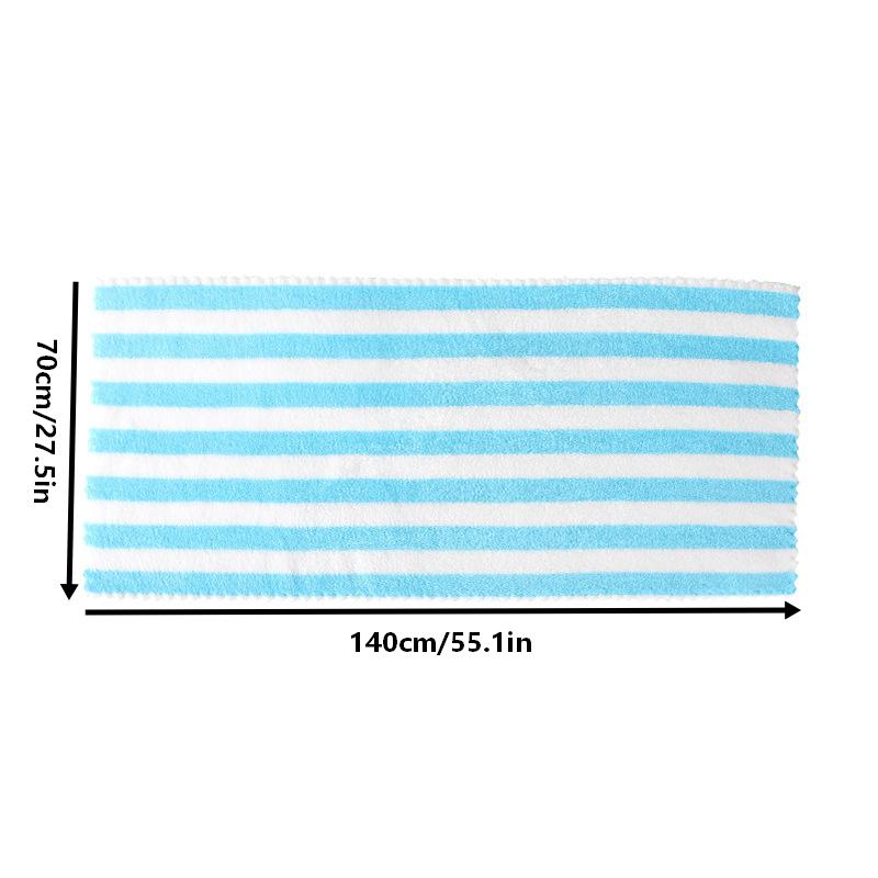 Thick Towel Absorbent Facial Towel Striped Coral Velvet Bath Towel Quick Drying Beach Towel Household Motion Bath Bath Towel