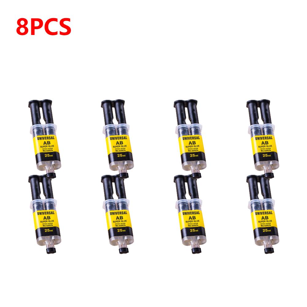 10-1 st 4/25 ml Låda Epoxiharts AB-lim Vattentät Högtemperaturbeständig Allround Reparation Tryckrörslim Träbearbetning