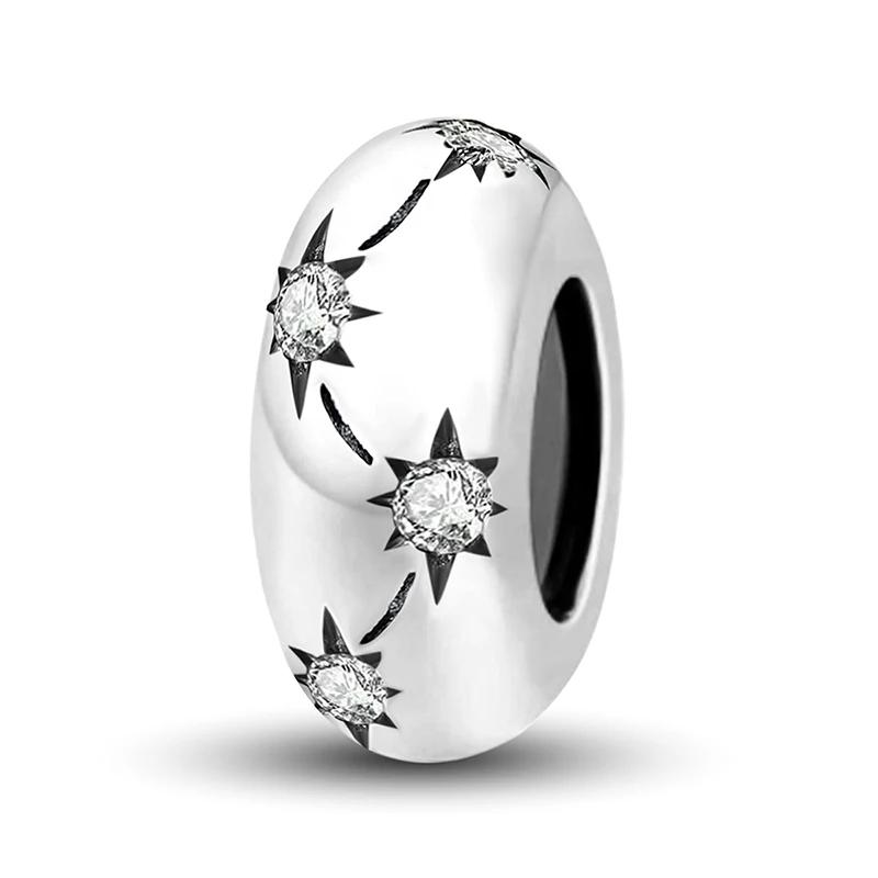 Copper Star Moon Series Cute Charms Beads Fit Diy Bracelet Bangle Making Gift Of High Quality Jewelry For Womens
