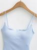 Seamless Padded Camisole with Elastic Straps, Sweat-Absorbent Cotton-Feel Lingerie Top, Versatile Multi-color Options