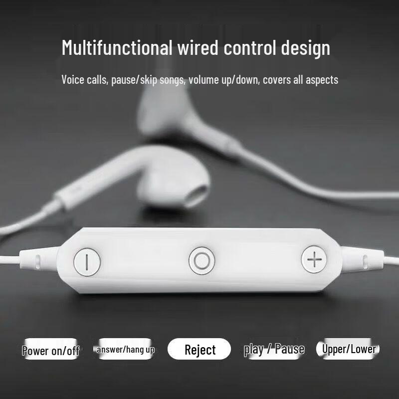 S6 Neckband Bluetooth Earbuds: HD Calls, No Delay, Long Battery Life, Comfortable, High Quality Sound, Multi-functional.