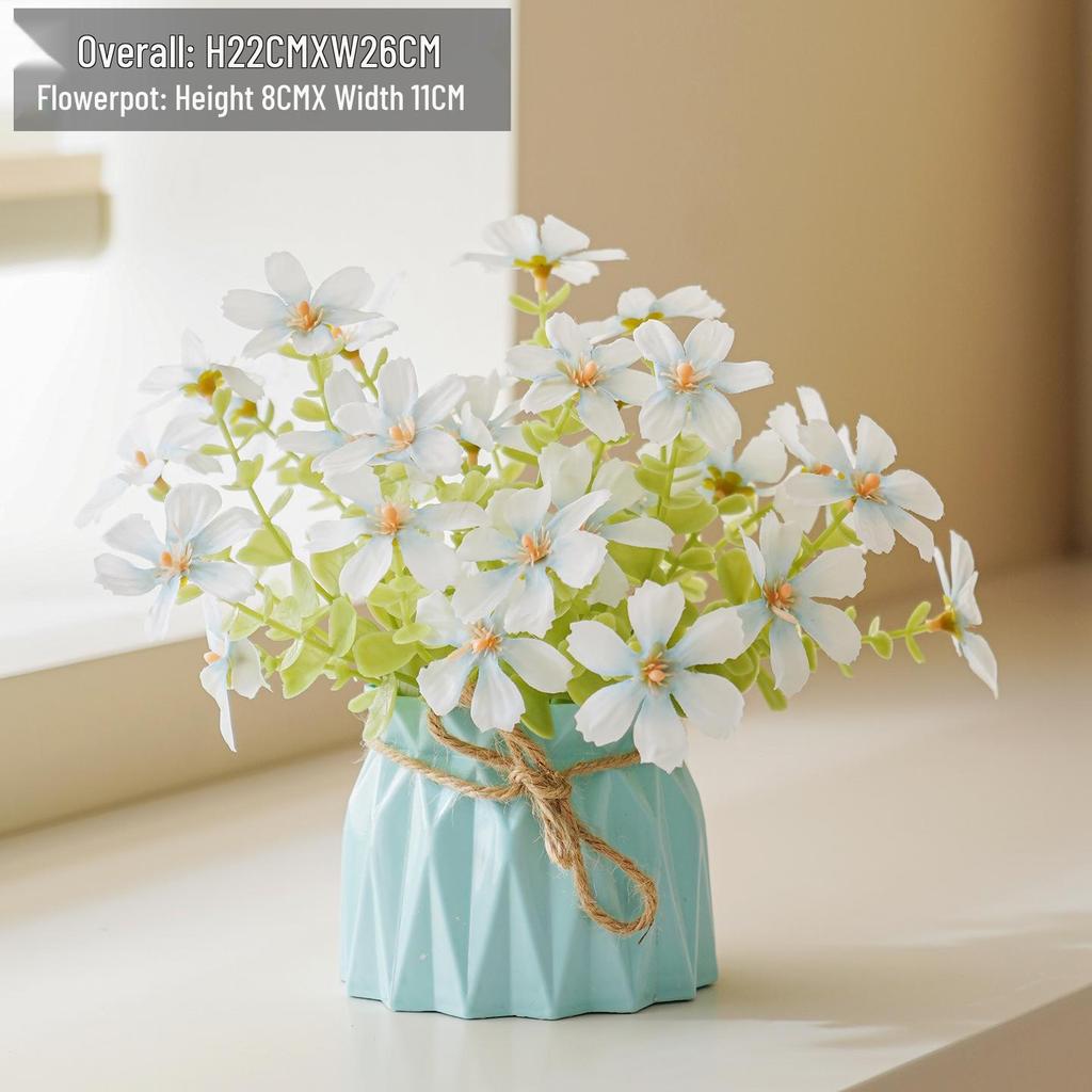 Artificial Flowers Desktop Ornament for Living Room and Dining Table Decoration
