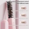Mini Portable Hair Straightening Comb 2 in 1 Straight Curling Anti Frizz Easy to Carry Travel Friendly Hair Styling Accessory