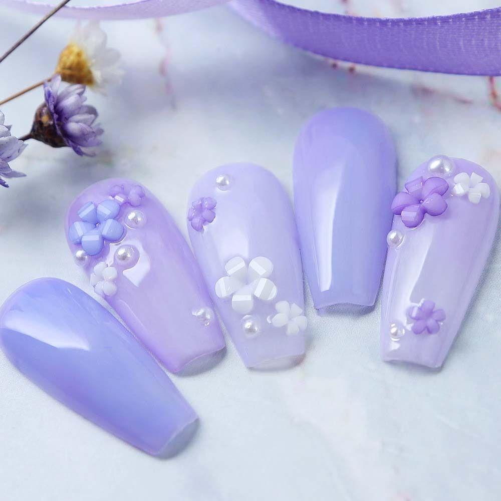 Manicure Accessories Flower Nail Decorations DIY Nail Art Flower Nail Rhinestones  Girls/Lady