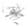 500 Pcs Earring Hooks Metal DIY Earring Hooks DIY Jewelry Accessories For Earring Making Silver