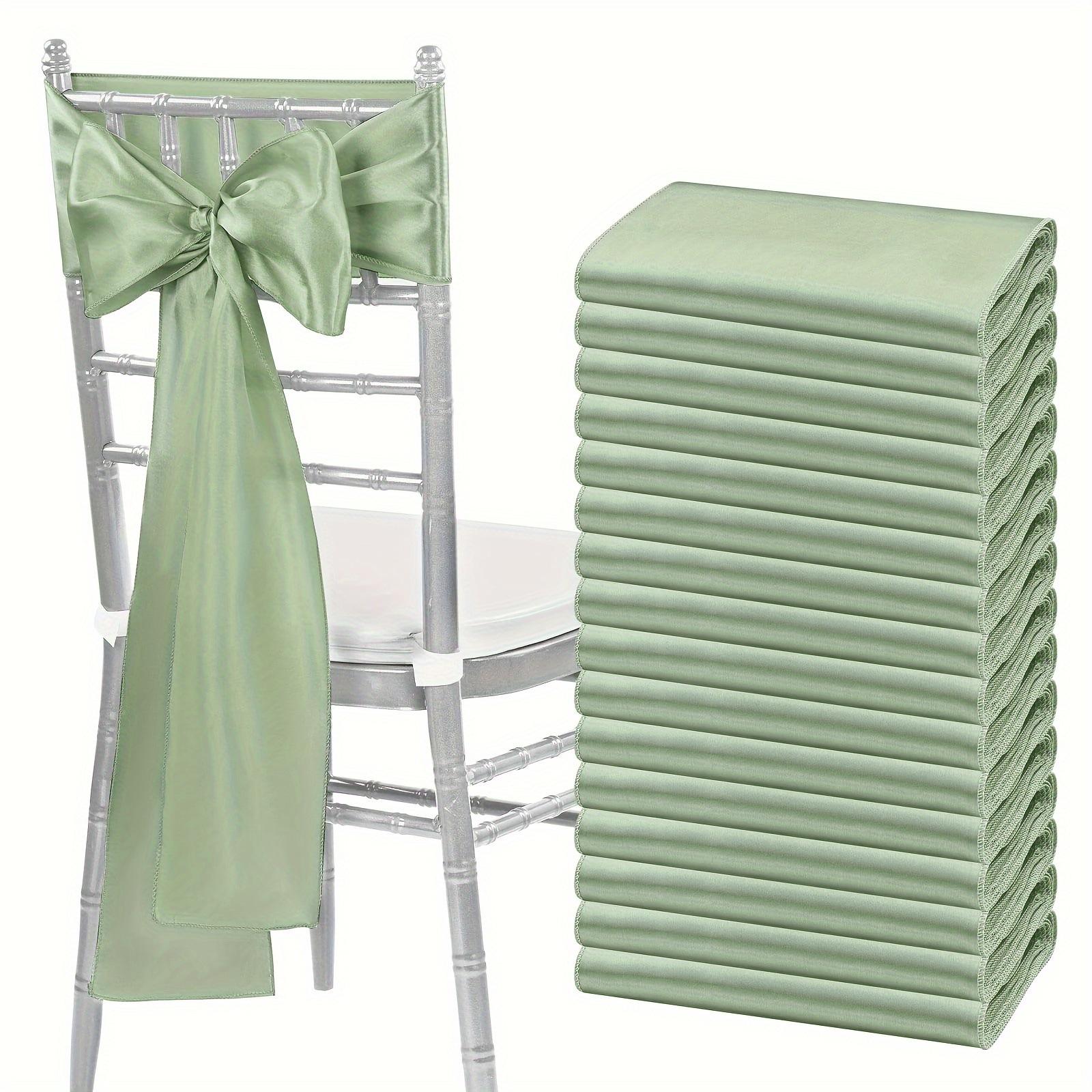

10pcsWedding Banquet Ribbon Ribbon Ribbon Banquet Chair Back Decoration Chair Back Flower Chair Cover Bow Covers Dining Room 175X2740mm