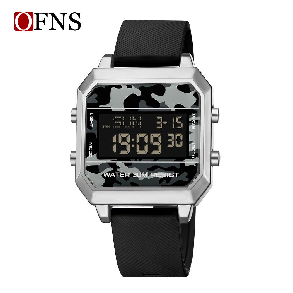 Sanda Men s Tactical Alarm Clock Camouflage Sports Wristwatch