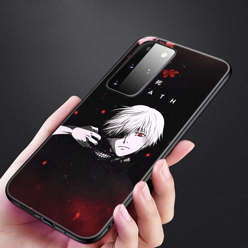 Anime Tokyo Ghoul Telefon Fall Für Samsung Galaxy S20 S21 FE S10 Lite Hinweis 20 10 Lite S8 S9 S10E S10 Plus ultra Schwarze Weiche Abdeckung